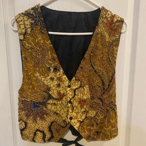 Vintage 80s beaded Kenar Vest